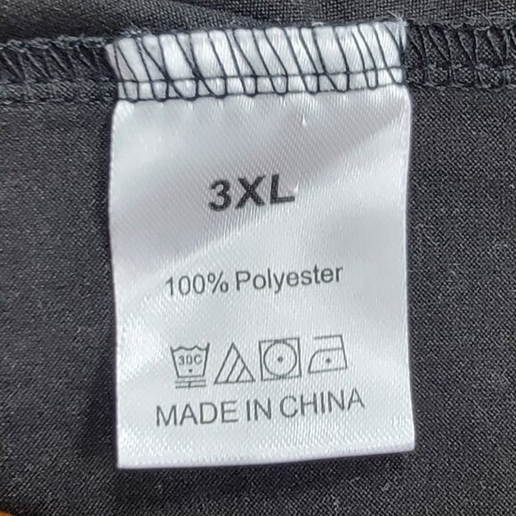 Unbranded Black Short Sleeve Tee Shirt Cat LOVE - 3X - Picture 7 of 7